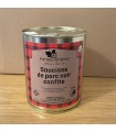 Saucisse de porc noir confite